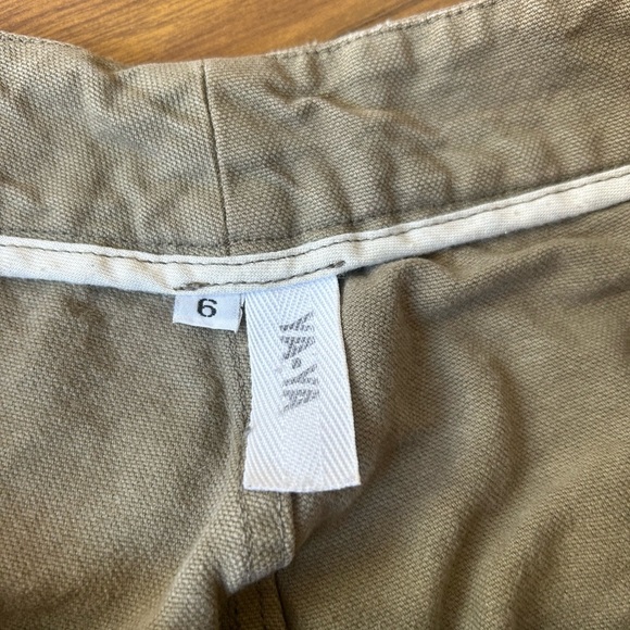 Vintage YAYA Olive Green Wide Leg Lace-Up Pants | Boho Festival Utility Y2K - Picture 6 of 11